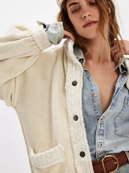 Free People Cute In This Cardi - Tea