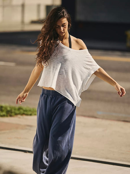 Free People My Time Tee- White