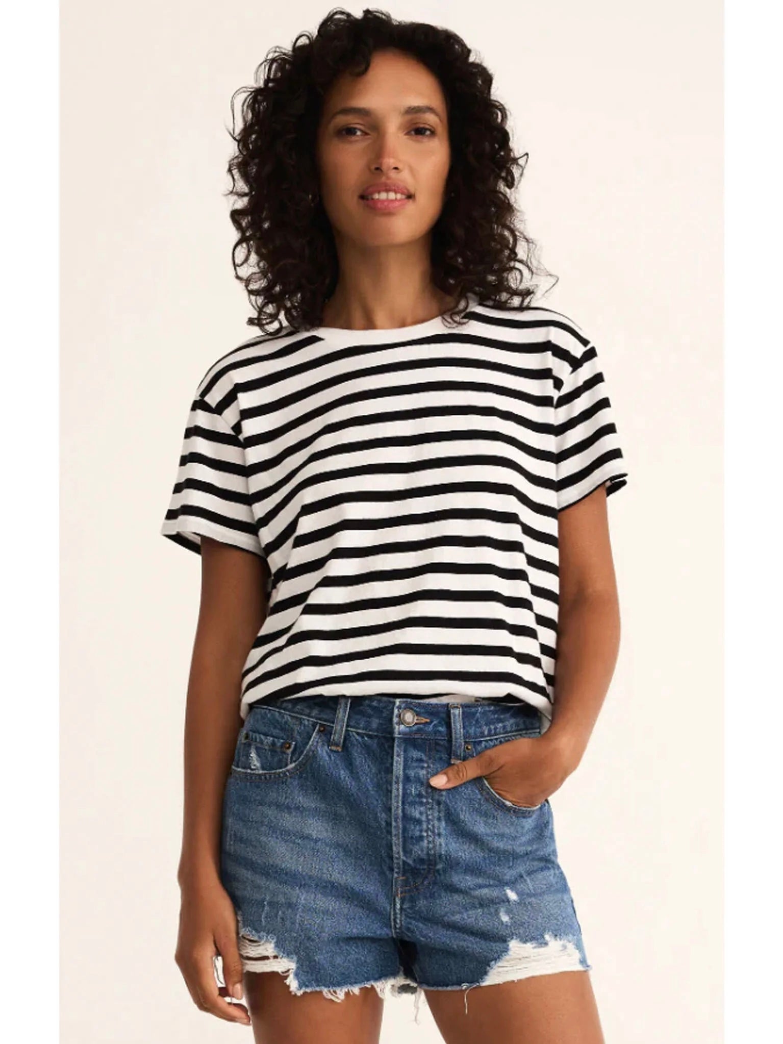 ZSupply Go To Stripe Tee - Black