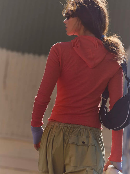 Free People Breathe Easy Layer - Victory Red
