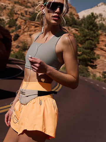 Free People Carpe Diem Shorts - Neon Clementine