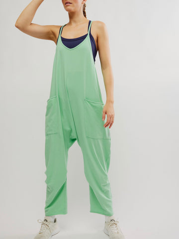 Free People Hot Shot Onesie- Bright Jade