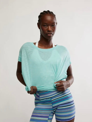 Free People My Time Tee - Blue Wave