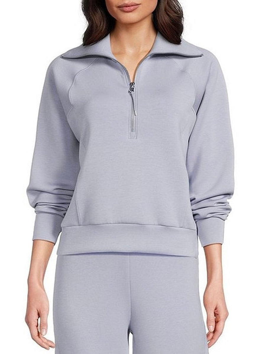 SPANX AirEssential Half Zip - Himalayan Cloud