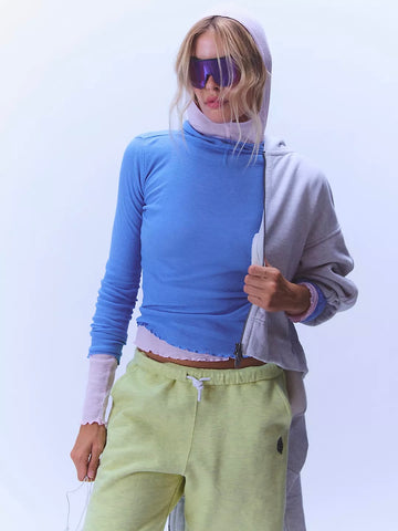 Free People Breathe Easy Layer - Riviera Blue