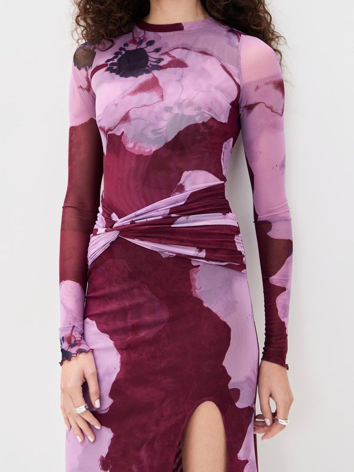 Free People Gianni Maxi Dress - Violet Siren Combo