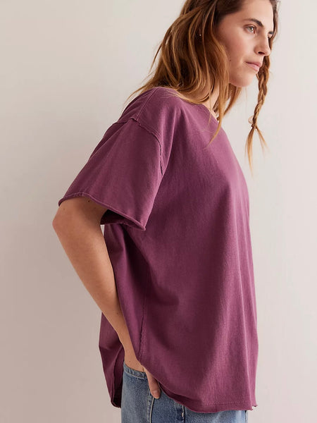 Free People Nina Tee- Maroon