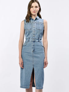 Trish Denim Dress - Oasis