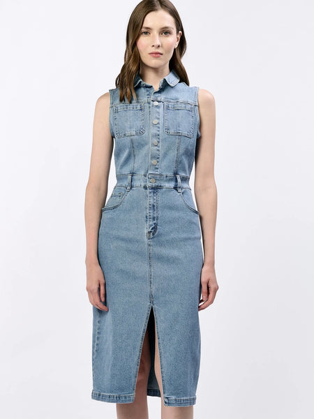 Trish Denim Dress - Oasis