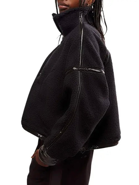 Free People Mountian High Half Zip - Black Combo