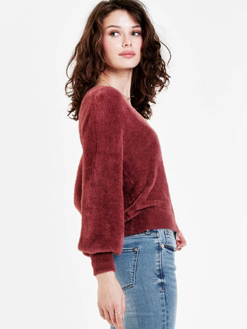 Valli Plush Sweater Withered Rose