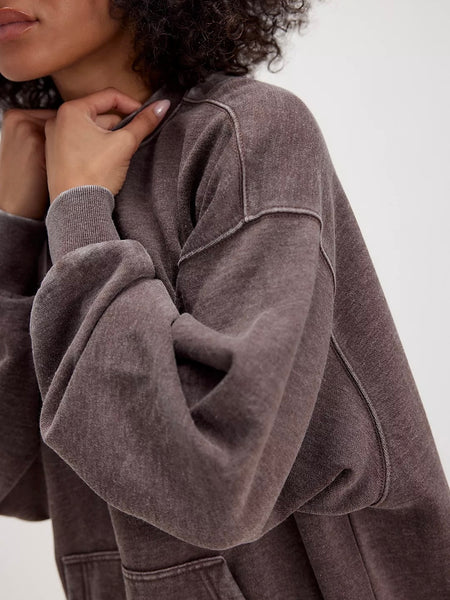 Free People Slow It Down Pullover - French Toast