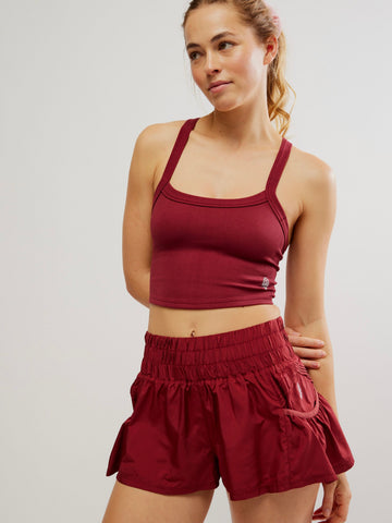 Free People Get Your Flirt On Shorts- Sour Cherry