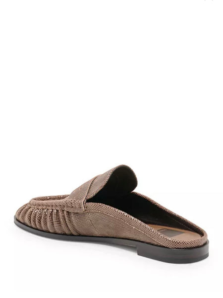 Betzy Loafers - Mocha Embossed Suede
