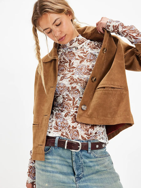 Free People Lyric Long Sleeve - Ivory Combo