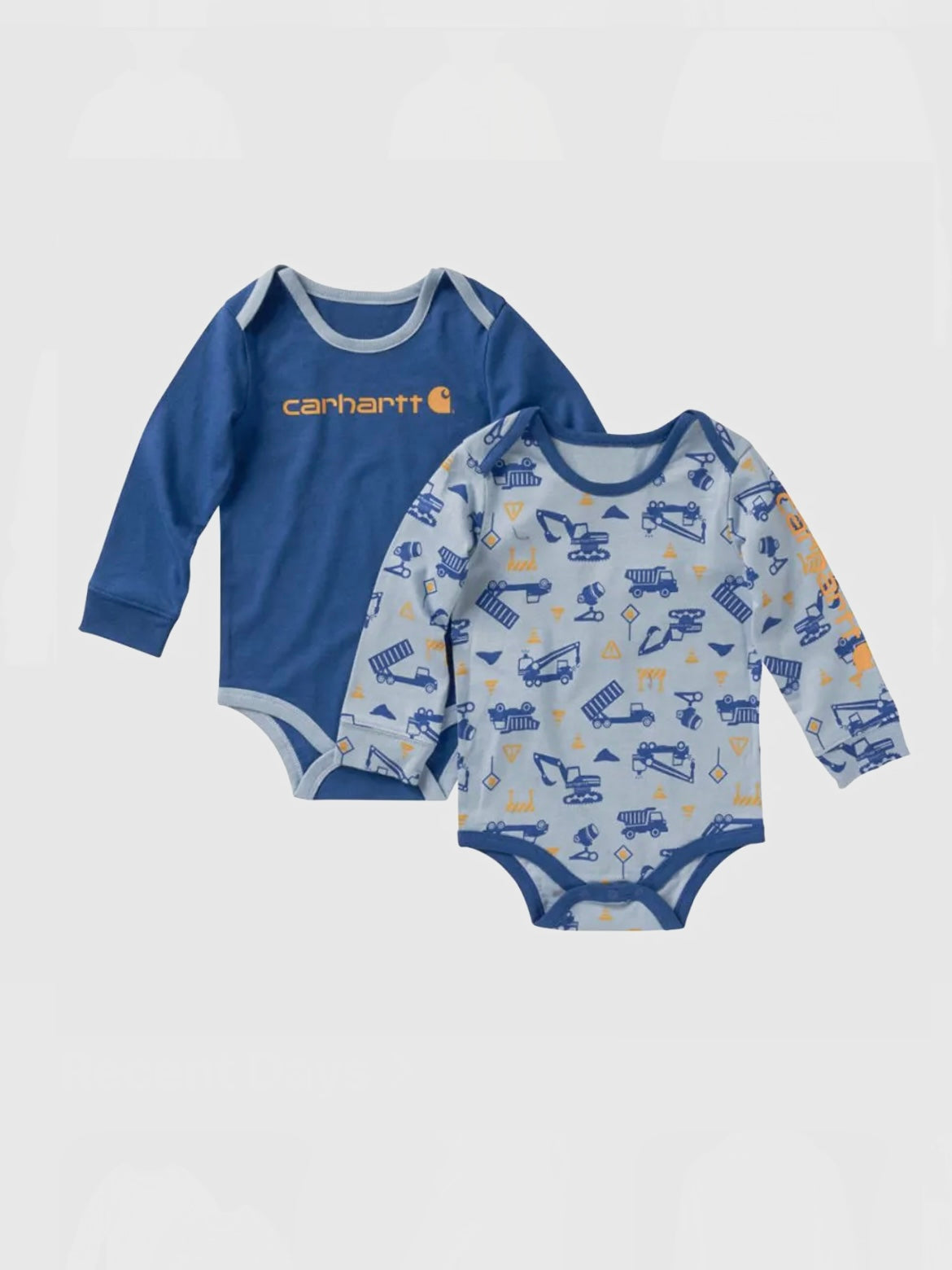 Carhartt Boys Long Sleeve Print Bodysuit 2 Piece Set - Apline Blue (451)