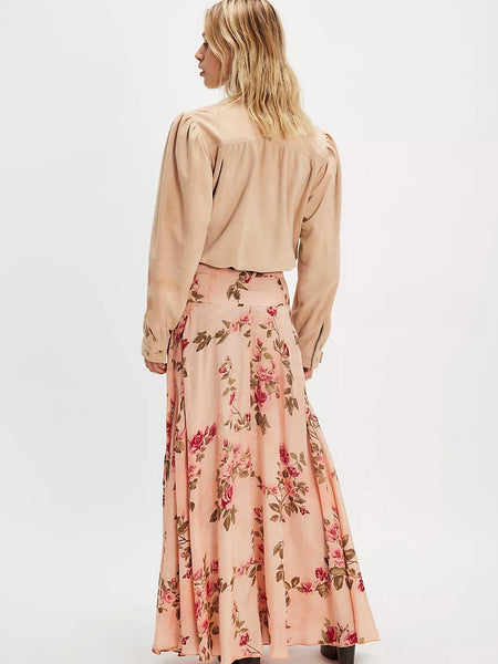 Free People Rowan Maxi Skirt - Falling Floral