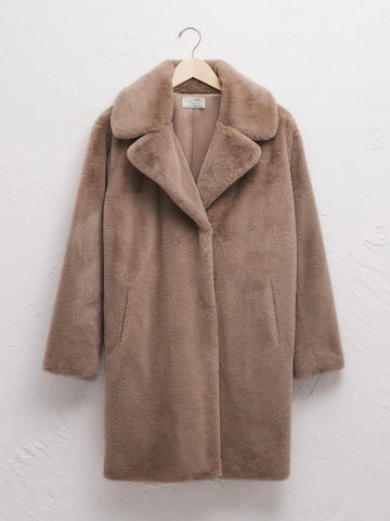 ZSupply Jewel Fur Coat-Chai
