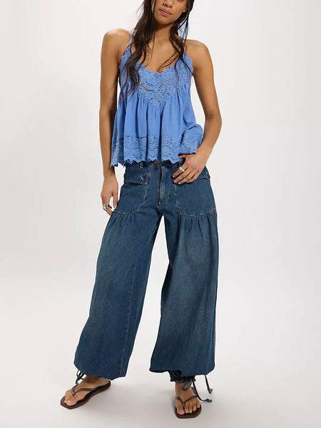 Free People Lotus Balloon Jeans- Juno