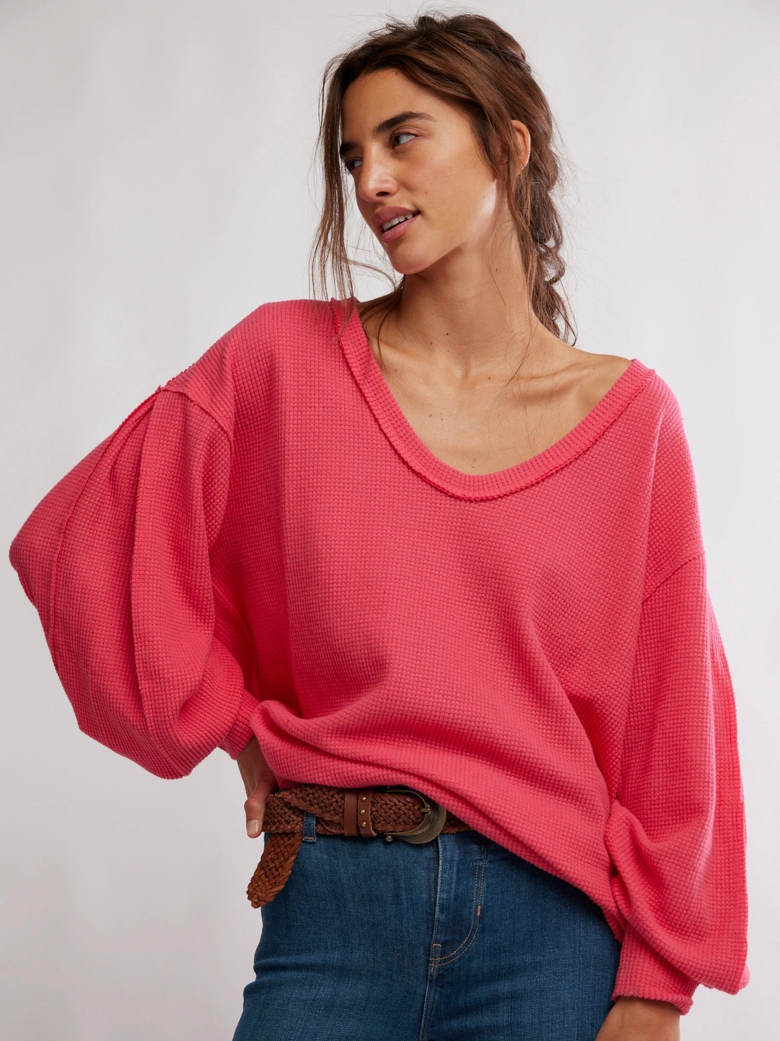 Free People Coast 2 Coast Thermal - Rouged Cheeks