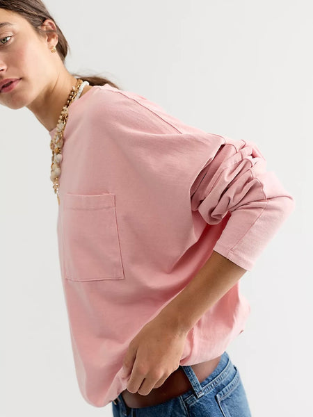 We The Free Epic Long Sleeve Top -Peach Skin