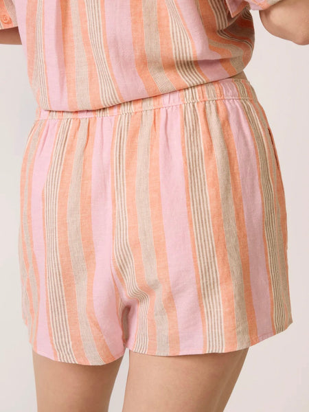 ZSupply The Perfect Striped Short - Tiger Lily