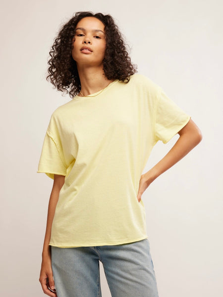 Free People Nina Tee- Yellow Finch