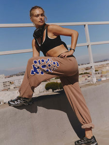 Free People All Star Embroidered Pants - Twig Combo