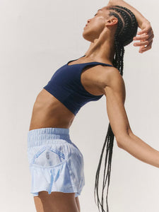 Free People Get Your Flirt On Shorts- Baseline Blue