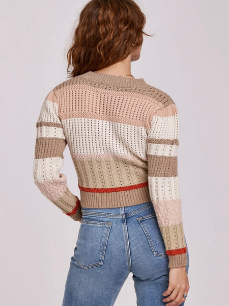 Waverly Textured Stripe Sweater Birch Multi