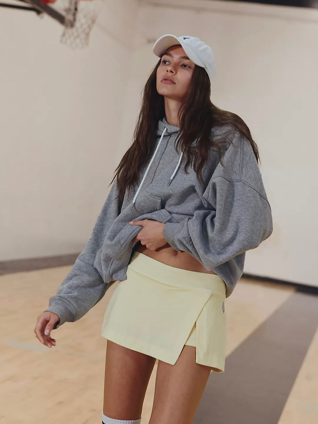 Free People Hot Shot Mini Skort - Sunlit Yellow