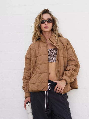 Free People Pippa Packable Puffer - Twig