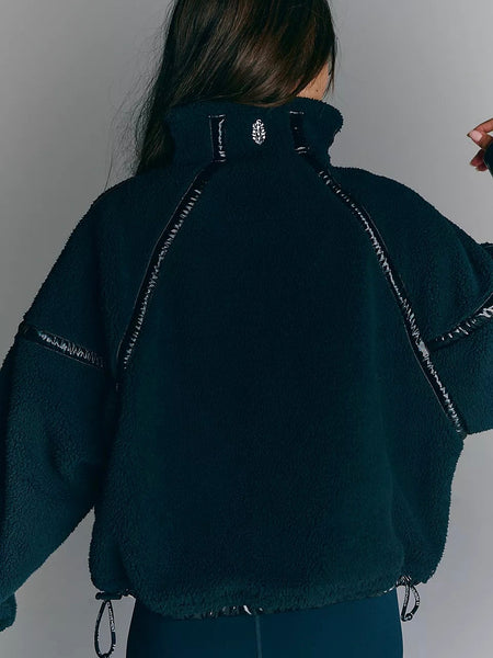 Free People Mountian High Half Zip - Black Combo
