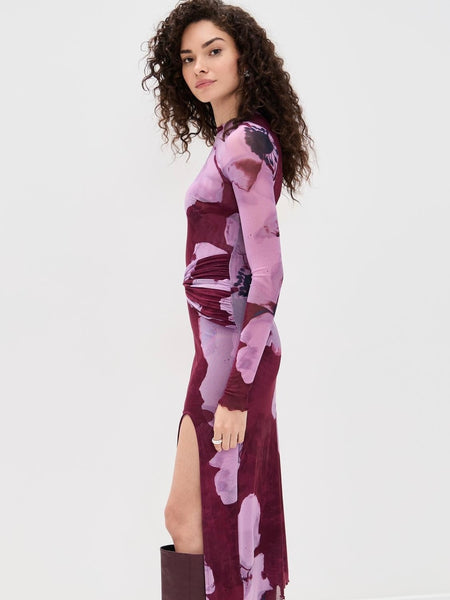 free people gianni maxi dress Mesh FREE PEOPLE Femme and flattering Gianni Maxi Dress