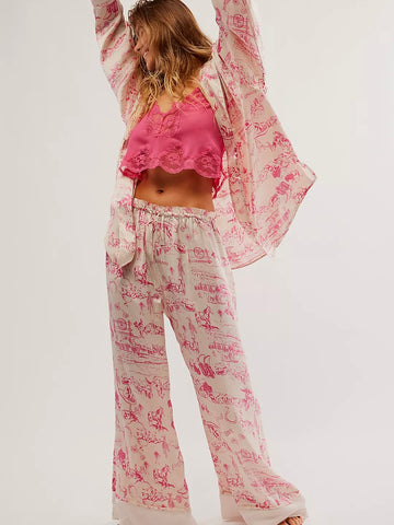 Free People Dreamy Days PJ Set - Tea Combo