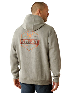 Ariat Bold Hex Hoodie - Grey Heather