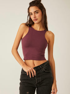 Free People Clean Lines Cami- Precious Wine