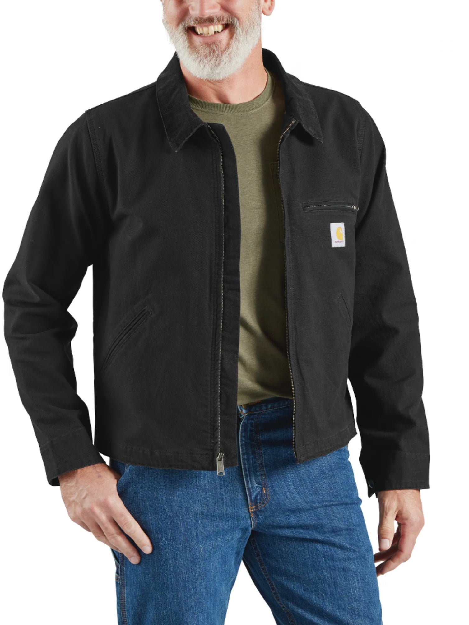 Carthartt Men’s Re-engineered Rugged Flex Relaxed Fit Duck Detroit Jacket - Black