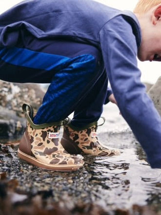 XtraTuf Kids’ Ankle Deck Boot -  Duck Camo