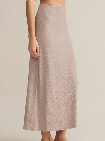 ZSupply Delavine Textured Midi Skirt - Parchment