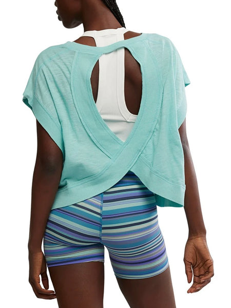 Free People My Time Tee - Blue Wave