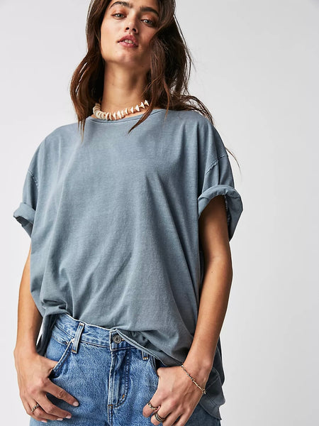 Free People Nina Tee- Blue Mirage