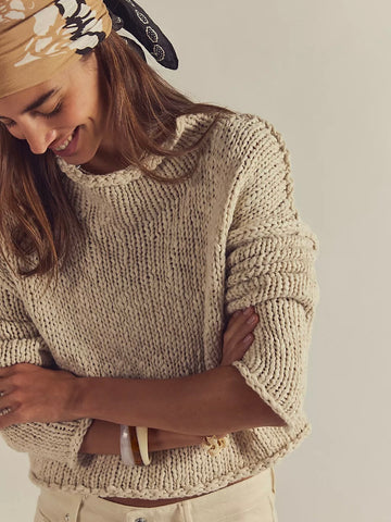 Free People Opal Rollneck Sweater - Tea