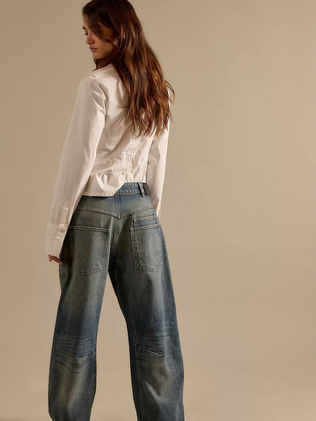 We The Free Minimalist Moxie Barrel Jeans- High Hopes
