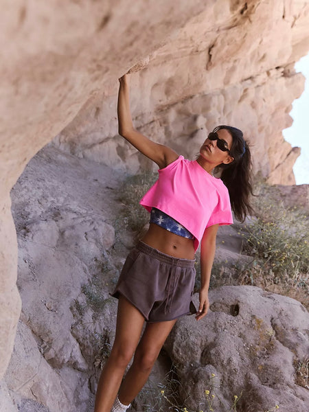 Hot Shot Cropped Tee- All Colors