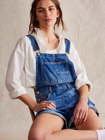 Free People Ziggy Shortalls- Mantra