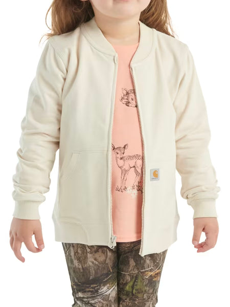 Carhartt Girls French Terry Jacket, T-Shirt And Leggings Set, Three Piece Set - Oak DNA Print (211)