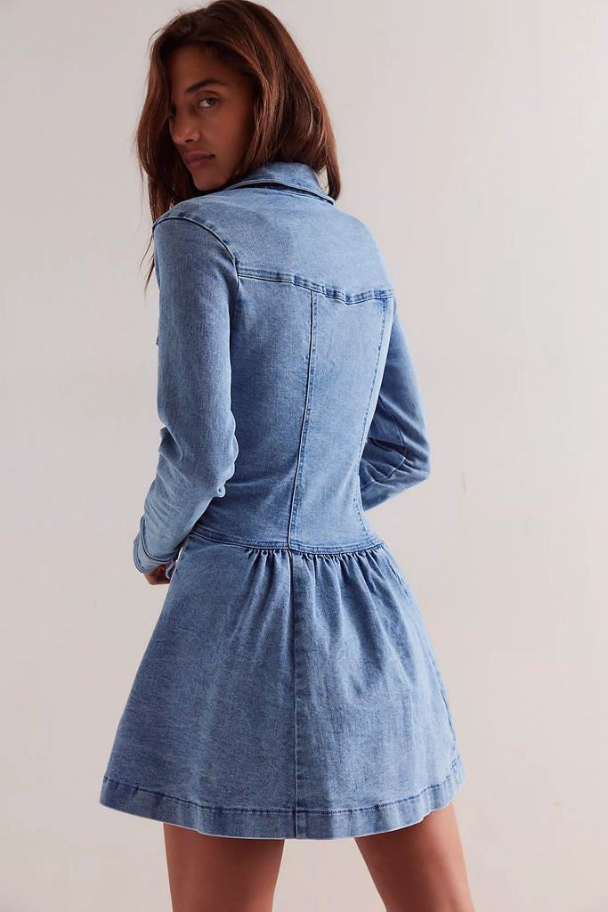white christmas dresses Ronnie Denim Dress | Free People white christmas dresses Ronnie Denim Dress | Free People