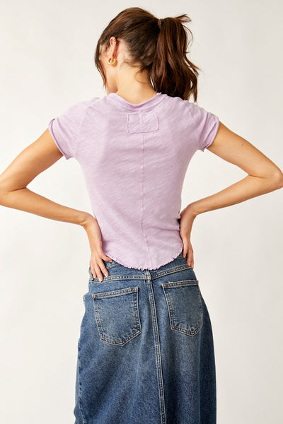 Free People Be My Baby Tee- Lilac