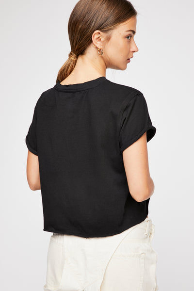 Free People The Perfect Tee- Black